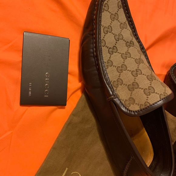 Gucci Vintage Men Loafers Brown 10 1/2US/ EE